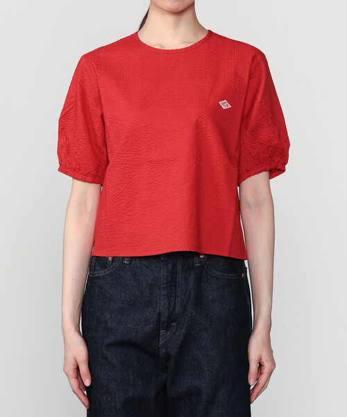 DANTON(ダントン)の「DANTON | コットンローン 半袖プルオーバーシャツ WOMEN(シャツ/ブラウス・レディース・ブラック/オフホワイト/レッド・38)」の11枚目の写真