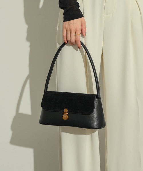 LA VORAGINE(ラ ヴォラジネ)の「レオパード柄 スエード 横長ハンドバッグ(ハンドバッグ・レディース・ダークブラウン/ブラウン/ブラック/ワイン・FREE)」の14枚目の写真
