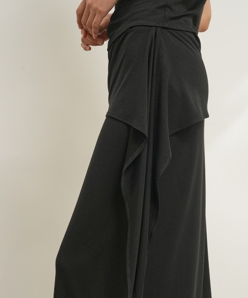 GENERAL IDEA(ジェネラルアイデア)の「【GENERAL IDEA】イージーバンディング マキシスカート / EASY BANDING MAXI SKIRT(スカート・レディース・チャコール/ブラック・L/M/S)」の9枚目の写真