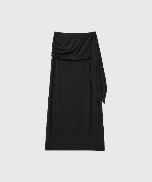 GENERAL IDEA(ジェネラルアイデア)の「【GENERAL IDEA】イージーバンディング マキシスカート / EASY BANDING MAXI SKIRT(スカート・レディース・チャコール/ブラック・L/M/S)」の12枚目の写真