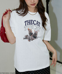 PUBLUX/パブリュクス THE DOG / THE CAT カレッジ風 Tシャツ 限定展開