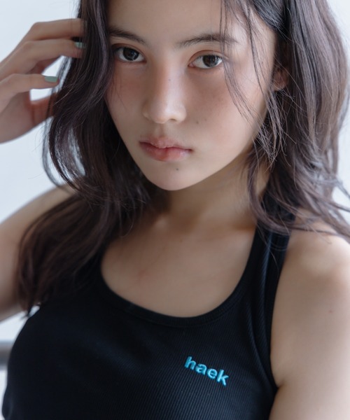 haek(ハク)の「logo halter neck tank/ロゴホルターネックタンク(タンクトップ・レディース・ブラック/レッド・FREE)」の22枚目の写真