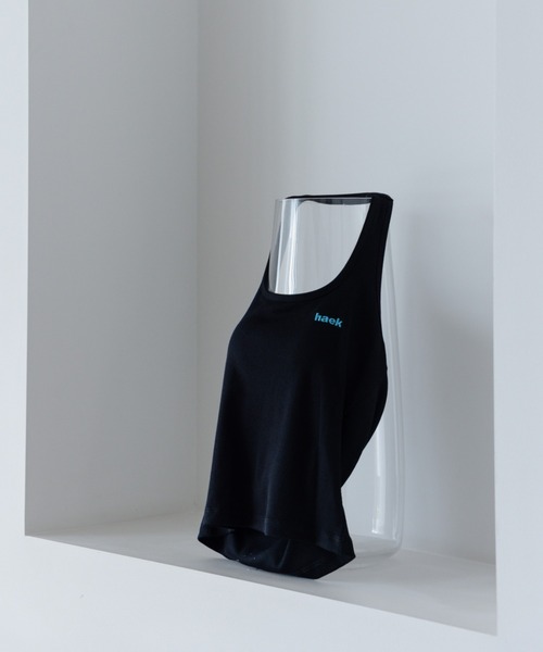 haek(ハク)の「logo halter neck tank/ロゴホルターネックタンク(タンクトップ・レディース・ブラック/レッド・FREE)」の3枚目の写真