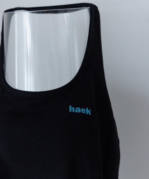 haek(ハク)の「logo halter neck tank/ロゴホルターネックタンク(タンクトップ・レディース・ブラック/レッド・FREE)」の7枚目の写真