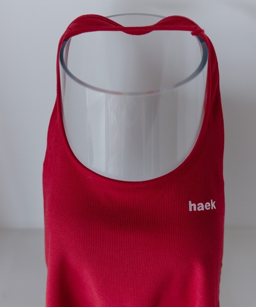 haek(ハク)の「logo halter neck tank/ロゴホルターネックタンク(タンクトップ・レディース・ブラック/レッド・FREE)」の4枚目の写真