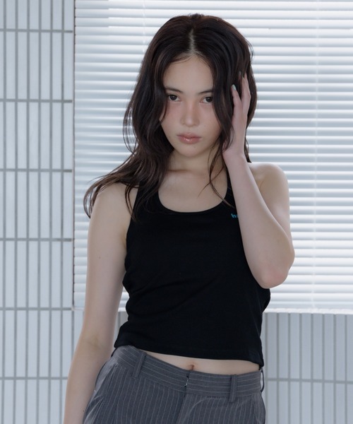 haek(ハク)の「logo halter neck tank/ロゴホルターネックタンク(タンクトップ・レディース・ブラック/レッド・FREE)」の8枚目の写真