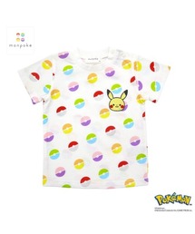 monpoke（モンポケ）の「monpoke モンポケ 半袖Ｔシャツ 総柄 モンスターボール（Tシャツ/カットソー）」
