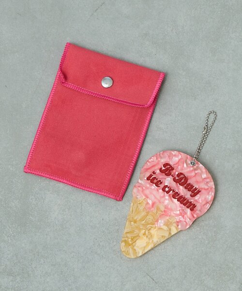BIRTHDAY BAR(バースデイバー)の「B-DAYアイスクリーム アセチミラー(手鏡/メイクミラー・レディース・ブルー/ピンク・0)」の15枚目の写真