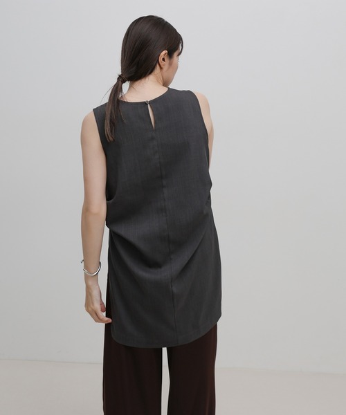 select MOCA(セレクトモカ)の「サイドタックチュニックブラウス(シャツ/ブラウス・レディース・グレー/ブラック/グレイッシュベージュ・FREE)」の18枚目の写真