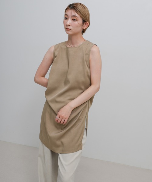 select MOCA(セレクトモカ)の「サイドタックチュニックブラウス(シャツ/ブラウス・レディース・グレー/ブラック/グレイッシュベージュ・FREE)」の8枚目の写真
