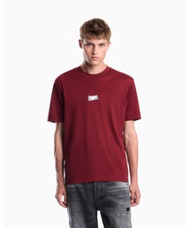 【エンポリオ アルマーニ】レギュラーフィット Tシャツ コットンリヨセルジャージー