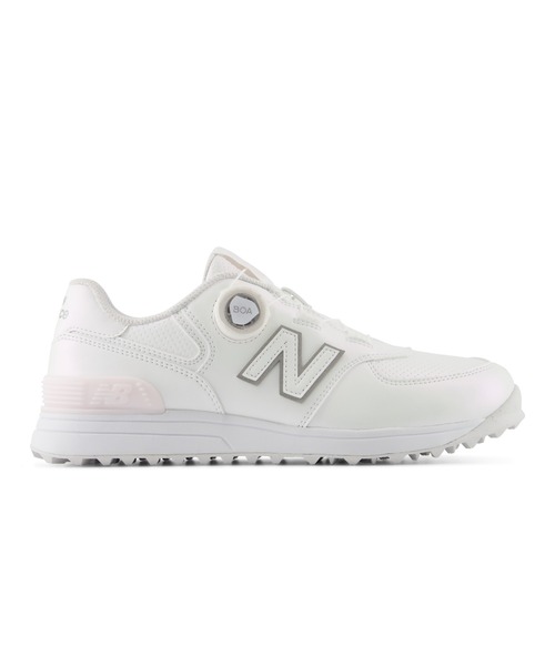New Balance Golf(ニューバランスゴルフ)の「【GOLF】574 v4 SL Boa(R)(その他シューズ・レディース・ホワイト×ピンク/ホワイト系その他・22.5cm/24.0cm/23.5cm/23.0cm/24.5cm/25.5cm/25.0cm)」の1枚目の写真