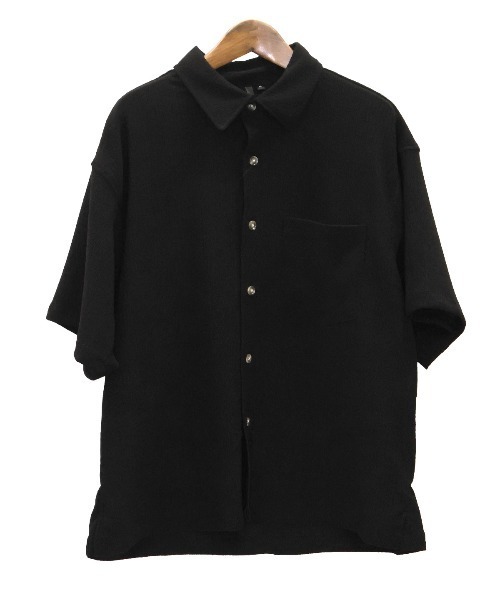 LUXSTYLE(ラグスタイル)の「楊柳半袖シャツ(シャツ/ブラウス・メンズ・チャコール/ホワイト/ブラック・L/M)」の6枚目の写真