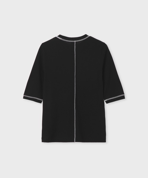 Paul Smith(ポールスミス)の「ウィメンズ コントラストステッチ 半袖カットソー / 265028 J290(Tシャツ/カットソー・レディース・ブラック/ブラウン/ホワイト・MEDIUM)」の7枚目の写真