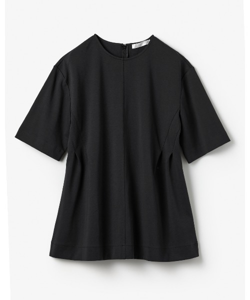 DoCLASSE( ドゥクラッセ)の「コットンポンチ・構築フォルムトップス(Tシャツ/カットソー・レディース・ブラック/ブルー/ホワイト・L/M/LL/3L)」の6枚目の写真