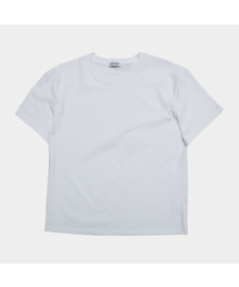 ベーシックセミクロップラウンドネックオーバーサイズコットンデイリー半袖シグネチャーTシャツ_3COLOR