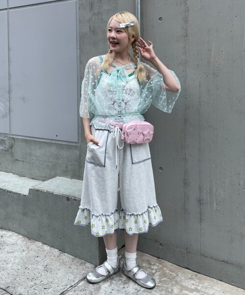 HELLO.SANFRANCISCO(ハローサンフランシスコ)の「【HELLO.SANFRANCISCO】アソート柄カップ付キャミ(キャミソール・レディース・イエロー/ピンク/グリーン・ONE SIZE)」の9枚目の写真