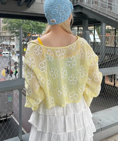 HELLO.SANFRANCISCO(ハローサンフランシスコ)の「【HELLO.SANFRANCISCO】アソート柄カップ付キャミ(キャミソール・レディース・イエロー/ピンク/グリーン・ONE SIZE)」の13枚目の写真