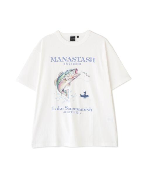 MANASTASH(マナスタッシュ)の「MANASTASH/マナスタッシュ/LAKE SAMMAMISH TEE(Tシャツ/カットソー・メンズ・ホワイト/グレー・X-LARGE/LARGE/MEDIUM/XX-LARGE)」の2枚目の写真