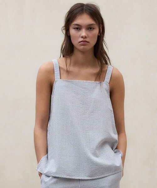ECOALF（エコアルフ）の「ARIA シャツ / ARIA SHIRT WOMAN（シャツ/ブラウス・レディース・ブルー系その他2/ブラウン系その他4/ダークネイビー・M/S）」の3枚目の写真