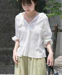 ITEMS URBANRESEARCH | フードクロップドワッシャーシャツ(シャツ/ブラウス)