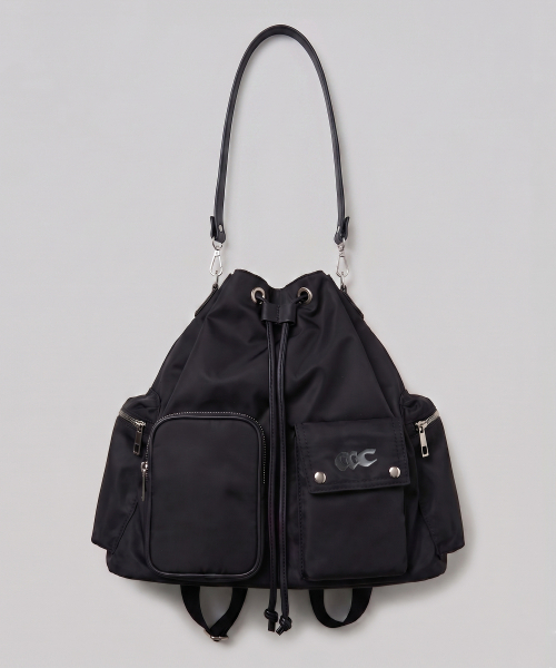 CHICKS(チックス)の「ナイロンマルチポケットバックパックブラック(バックパック/リュック・レディース・ブラック・ONE SIZE)」の11枚目の写真