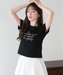 レタリングロゴTシャツ