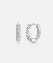 モアナサイト ミニフープピアス - シルバー