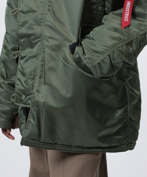 Alpha Industries(アルファインダストリーズ)の「Alpha Industries/アルファインダストリーズ/N-3B HERITAGE FIT PARKA/N-3Bヘリテージフィットパーカー(ミリタリージャケット・メンズ・ブラック/セージグリーン・S/M/L/2XL/XL/XS)」の7枚目の写真
