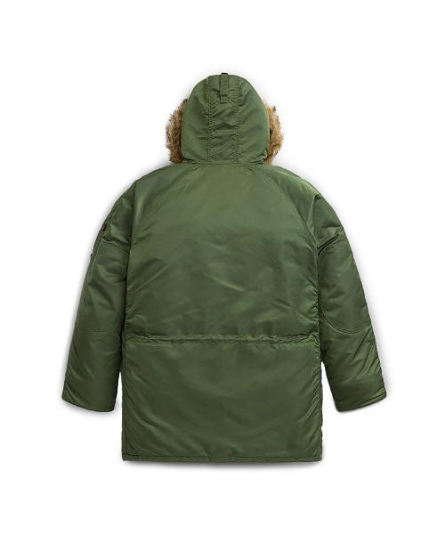 Alpha Industries(アルファインダストリーズ)の「Alpha Industries/アルファインダストリーズ/N-3B HERITAGE FIT PARKA/N-3Bヘリテージフィットパーカー(ミリタリージャケット・メンズ・ブラック/セージグリーン・S/M/L/2XL/XL/XS)」の12枚目の写真