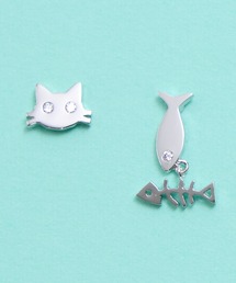 gargle ガーグル：アニマルシリーズ　魚とネコ　猫　ねこ　ピアス