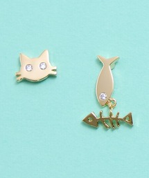 gargle ガーグル:アニマルシリーズ 魚とネコ 猫 ねこ ピアス