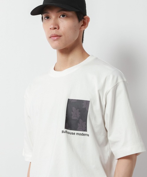 GLOBAL WORK(グローバルワーク)の「ミュルーズモダン Tシャツ/半袖/1042992(Tシャツ/カットソー・メンズ・その他1/ホワイト系その他/その他3/その他2・MEDIUM/SMALL/LARGE/X-LARGE)」の2枚目の写真