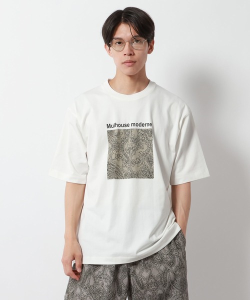GLOBAL WORK(グローバルワーク)の「ミュルーズモダン Tシャツ/半袖/1042992(Tシャツ/カットソー・メンズ・その他1/ホワイト系その他/その他3/その他2・MEDIUM/SMALL/LARGE/X-LARGE)」の5枚目の写真