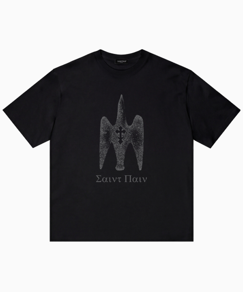 SAINTPAIN(セイントペイン)の「SPヘビウェイトストーンバード半袖Tシャツブラック(Tシャツ/カットソー・レディース・その他・LARGE/MEDIUM)」の1枚目の写真