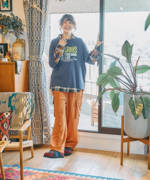 niko and...(ニコアンド)の「40ビエラレピアチェックシャツ(シャツ/ブラウス・レディース・レッド/パープル/オレンジ/イエロー/アイボリー/グリーン/ライトグレー/カーキ/ブラウン・SMALL/BIG(L)/MEDIUM)」の19枚目の写真