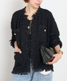 ARCHIVE STANCE | 【ARCHIVE STANCE/アーカイブスタンス】別注LAME KNIT TWEED JACKET(その他アウター)