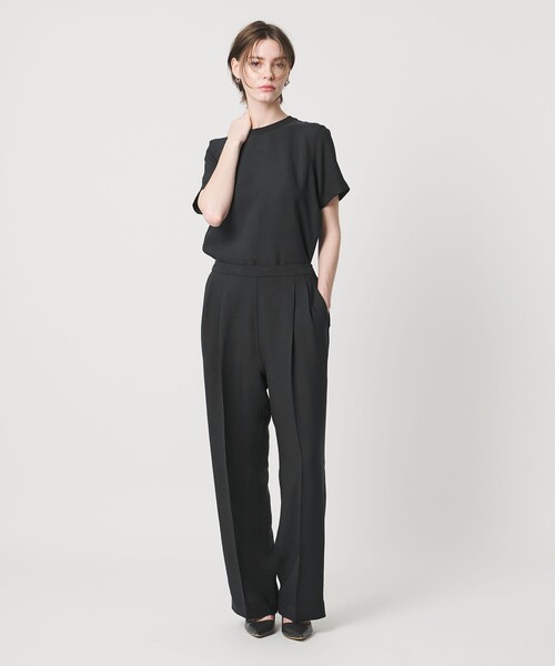 UNITED ARROWS & SONS by DAISUKE OBANA(ユナイテッドアローズアンドサンズバイダイスケオバナ)の「<D.O UNITED ARROWS BY DAISUKE OBANA for WOMEN>Ⅰ CR 2P WIDE PANTS/ワイドパンツ(その他パンツ・レディース・ブラック/ネイビー/ダークグレー・M/S)」の3枚目の写真
