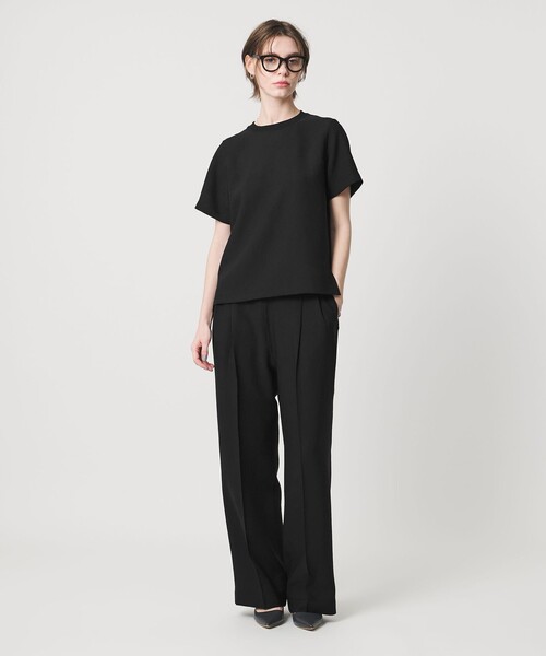 UNITED ARROWS & SONS by DAISUKE OBANA(ユナイテッドアローズアンドサンズバイダイスケオバナ)の「<D.O UNITED ARROWS BY DAISUKE OBANA for WOMEN>Ⅰ CR 2P WIDE PANTS/ワイドパンツ(その他パンツ・レディース・ブラック/ネイビー/ダークグレー・M/S)」の2枚目の写真