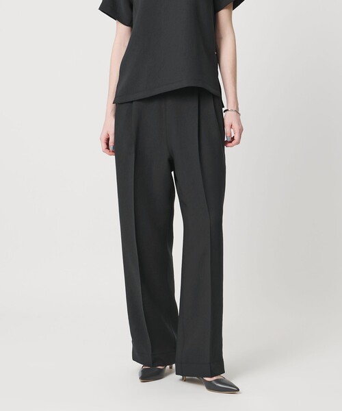 UNITED ARROWS & SONS by DAISUKE OBANA(ユナイテッドアローズアンドサンズバイダイスケオバナ)の「<D.O UNITED ARROWS BY DAISUKE OBANA for WOMEN>Ⅰ CR 2P WIDE PANTS/ワイドパンツ(その他パンツ・レディース・ブラック/ネイビー/ダークグレー・M/S)」の4枚目の写真
