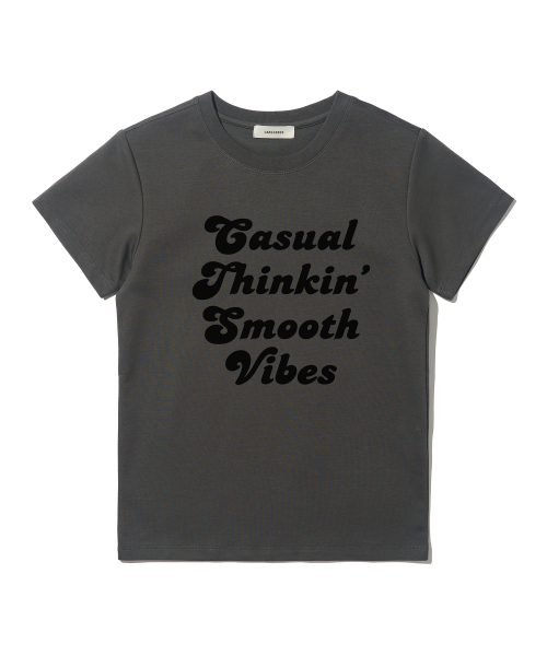 CARGOBROS FOR WOMAN（カーゴブロスフォーウィメン）の「ドットシースルーロングスリーブレイヤードカジュアル半袖Tシャツセット（ブラック/チャコール）（Tシャツ/カットソー・レディース・その他・FREE）」の3枚目の写真