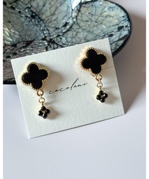 【cocolani】［金属アレルギー対応］クローバービジューピアス(MA)
