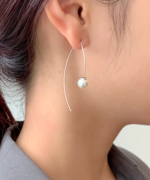 ciite' surgical stainless(シーテサージカルステンレス)の「【 金属アレルギー対応 】パールフックピアス (両耳用) サージカルステンレス(ピアス(両耳用)・レディース・シルバー/ゴールド/ピンクゴールド・FREE)」の14枚目の写真