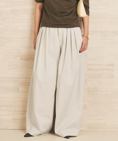 plage（プラージュ）の「《追加》R’IAM Super wide CHINO パンツ 6（チノパンツ・レディース・カーキ/アイボリー・36/34/40/38）」の15枚目の写真