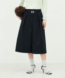 ウォッシャブルタックギャバキュロット