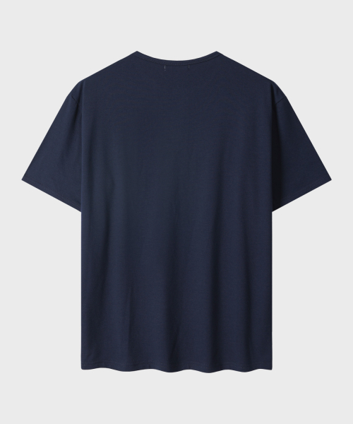 LEIRE（ルアール）の「ソフトヘンリーネック半袖Tシャツ[ディープネイビー]（Tシャツ/カットソー・メンズ・その他・MEDIUM/LARGE/X-LARGE）」の3枚目の写真