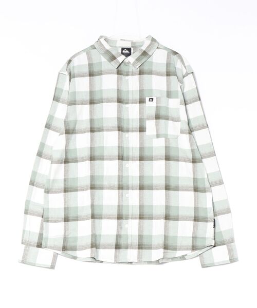 Quiksilver（クイックシルバー）の「QUIKSILVER メンズ MOTHERFLY PLAID LS 長袖シャツ 【2026年秋冬モデル】（シャツ/ブラウス・メンズ・エンジ/カーキ/ライトブラウン/ライトカーキ/ブラック系その他2・MEDIUM/LARGE/X-LARGE）」の4枚目の写真