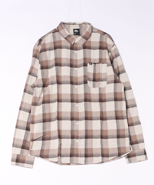 Quiksilver（クイックシルバー）の「QUIKSILVER メンズ MOTHERFLY PLAID LS 長袖シャツ 【2026年秋冬モデル】（シャツ/ブラウス・メンズ・エンジ/カーキ/ライトブラウン/ライトカーキ/ブラック系その他2・MEDIUM/LARGE/X-LARGE）」の3枚目の写真
