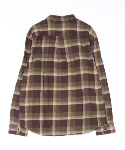 Quiksilver（クイックシルバー）の「QUIKSILVER メンズ MOTHERFLY PLAID LS 長袖シャツ 【2026年秋冬モデル】（シャツ/ブラウス・メンズ・エンジ/カーキ/ライトブラウン/ライトカーキ/ブラック系その他2・MEDIUM/LARGE/X-LARGE）」の6枚目の写真