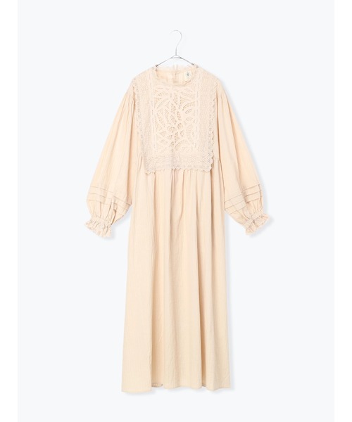 TSUHARU by Samansa Mos2(ツハルバイサマンサモスモス)の「【ecru×brown collection】バテンレースワンピース【WEB限定 Sサイズ】(ワンピース・レディース・ベージュ系その他/ブラウン・M)」の2枚目の写真